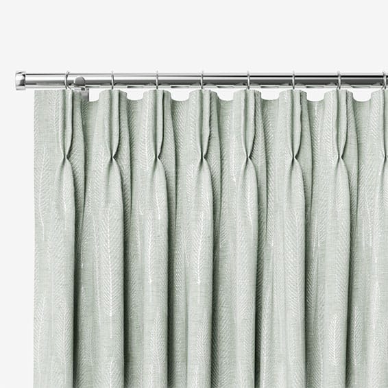 Amelie Embroidered Mint Green Curtains