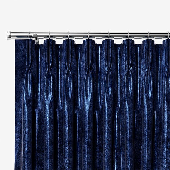 Navy Crushed Velvet Curtains, Stunning Blue Velvet Curtains 2go™