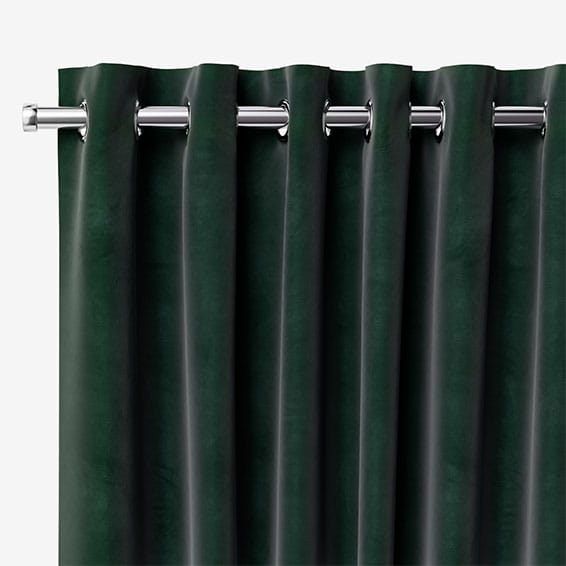 Velvet Forest Green Curtains Curtains 2go