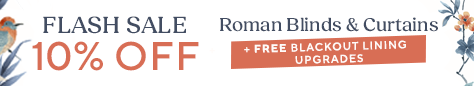 AW OFFER - 10% Off Romans & Curtains
