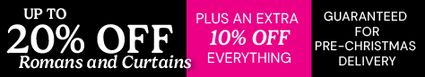 AW OFFER - Black Friday - Up to 20% Off Romans/Curtains + FLASH Sale