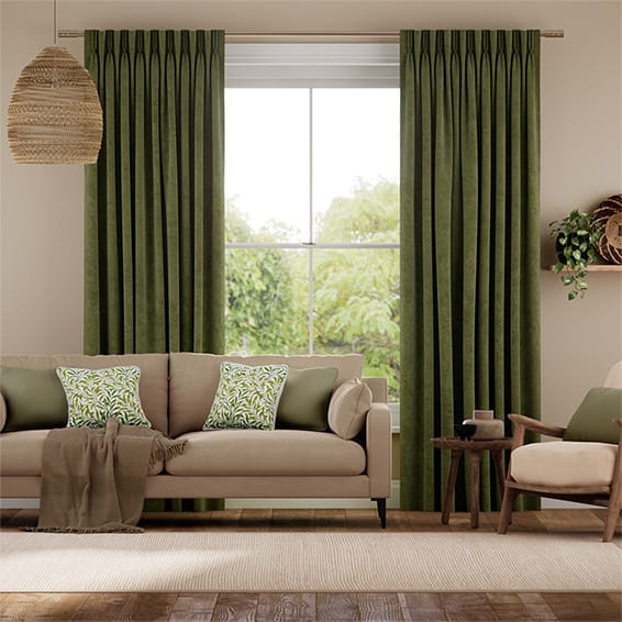 Forest green curtains deals