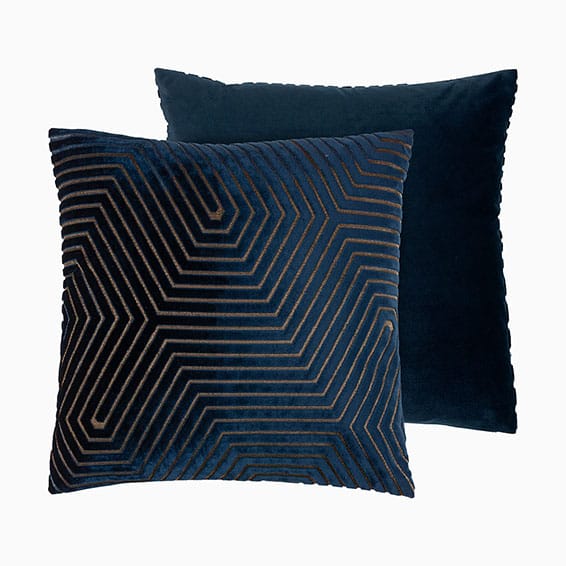 Atlas Cut Velvet Navy