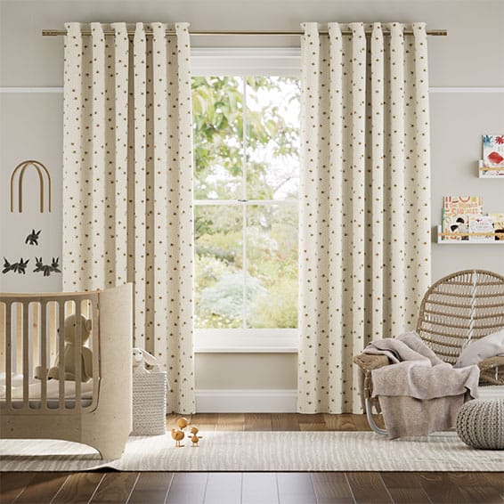 Bumblebees Yellow Curtains