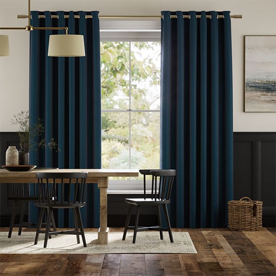 Navy discount velvet curtains