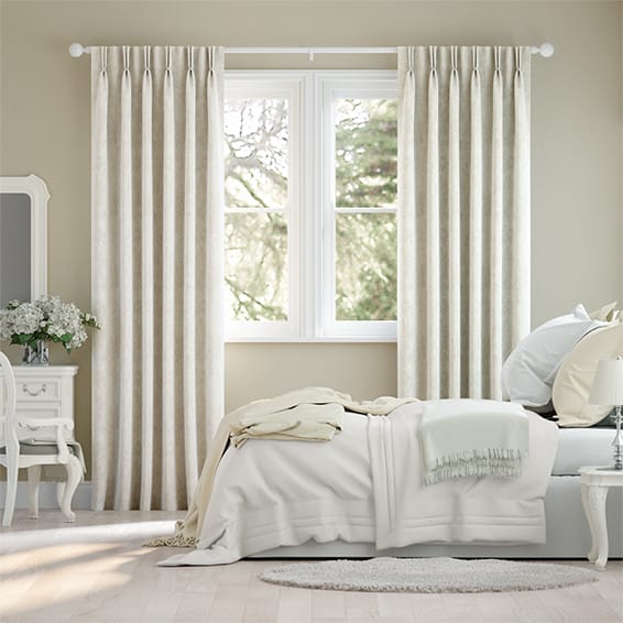 Clarence Parchment Curtains Clarence Parchment Curtains, Light Blue And Cream Curtains