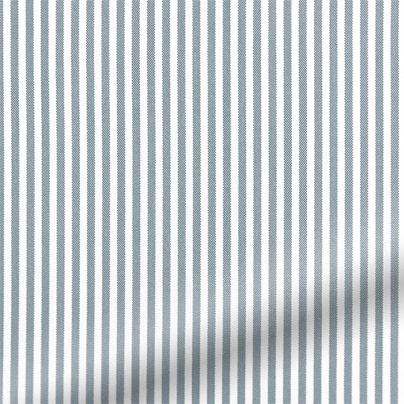 Devon Stripe Ocean Blue Curtains, Blue And White Striped Curtains Uk