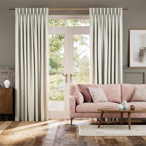 Faux Silk Curtains | Rich Cream with Slubby Dupioni Silk | Curtains 2go™