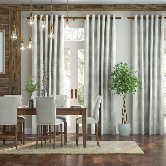 Eaton Embroidered Neutral Curtains