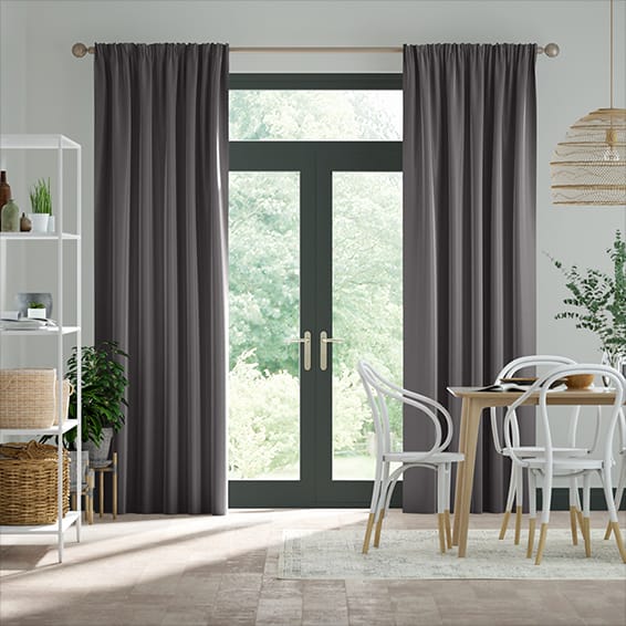 Grey Crushed Velvet Curtains, Shop Modern Style Online Today
