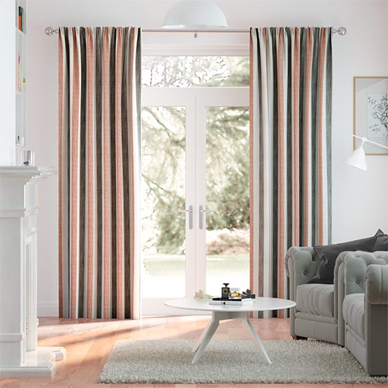 Hathaway Burnt Orange Curtains