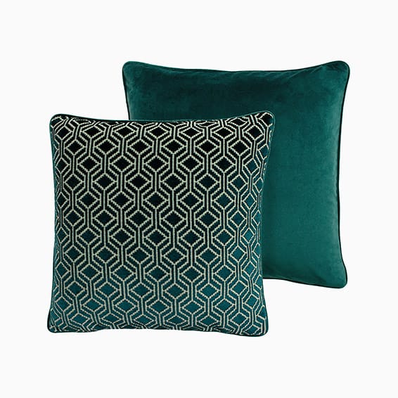 Osborne Cut Velvet Teal