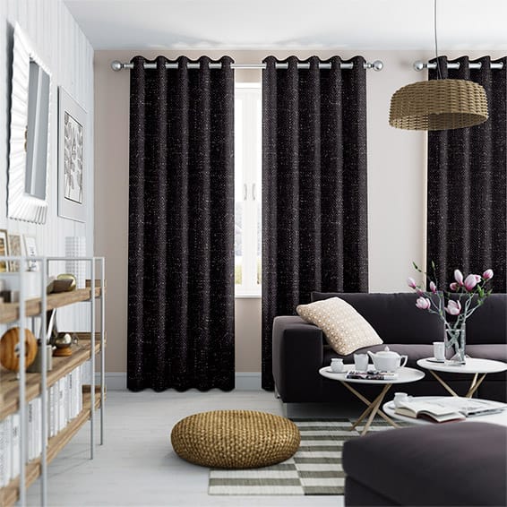 Paleo Linen Mauve Curtains