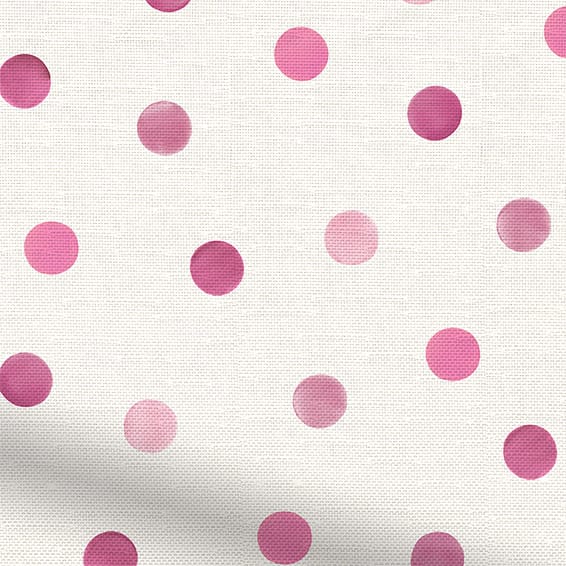 Polka Dot Pink Curtains