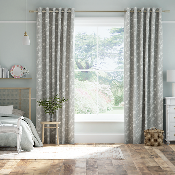 Laura Ashley Willow Steel, Laura Ashley Curtain Size Guide
