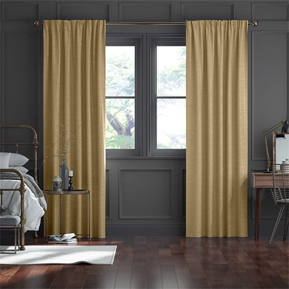 Real Silk True Gold Curtains