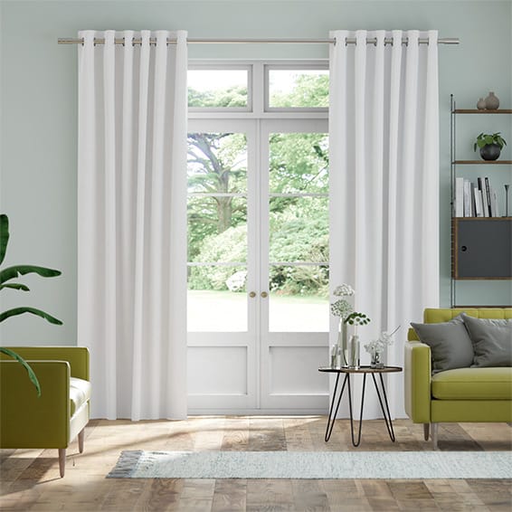 Rockhampton Satin White Curtains