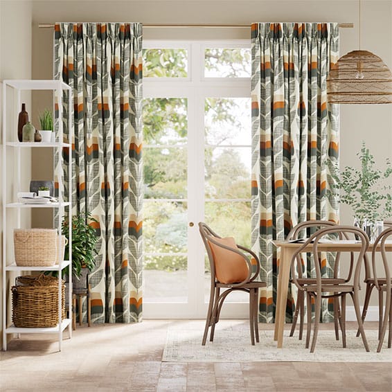 Orange curtains deals
