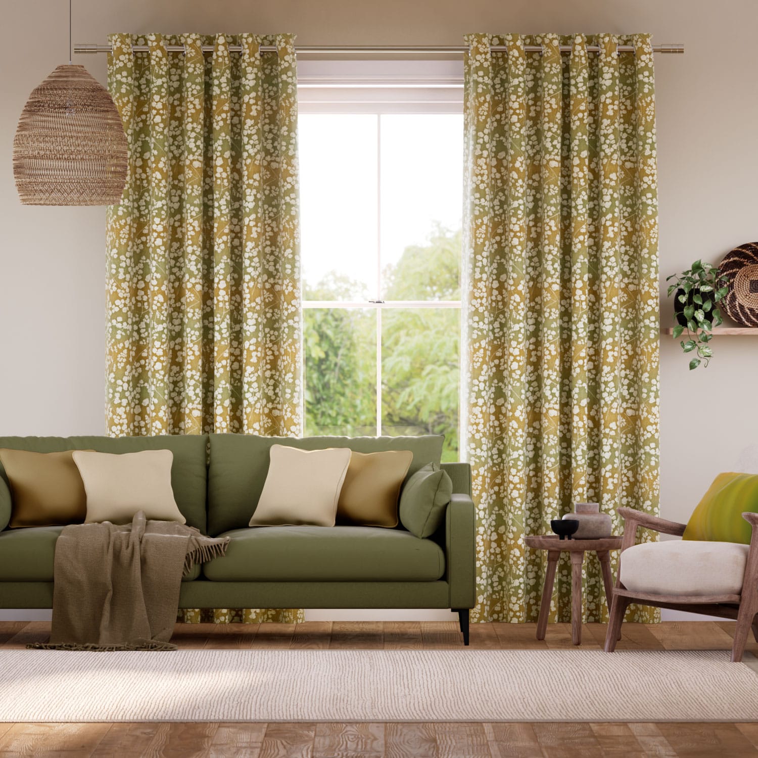 Olive curtains clearance