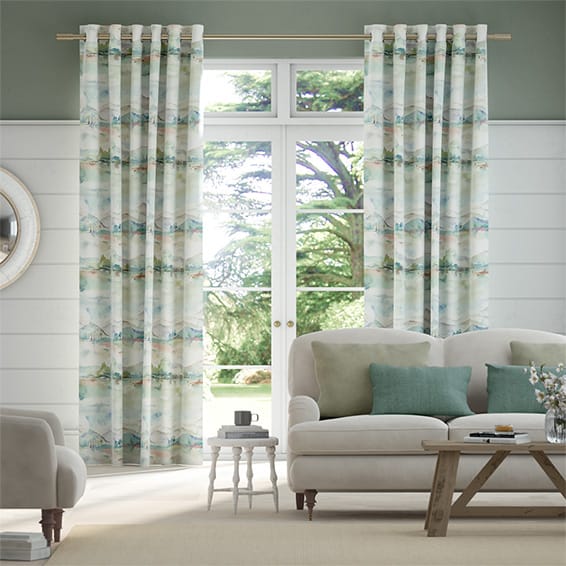 Russet Ss Cream Curtains, Green And Cream Curtains