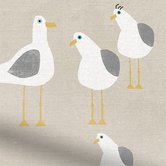 Seagulls Pebble Curtains