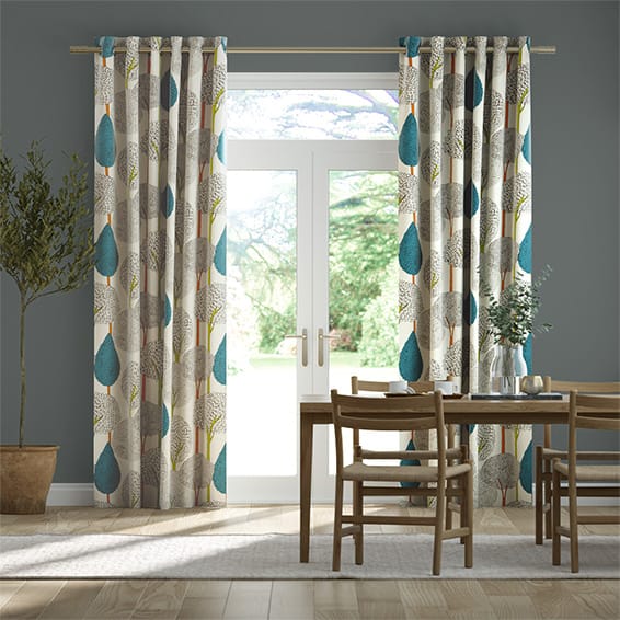 Pea Patterns At Curtains 2go, Blue Patterned Curtains