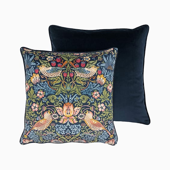 William Morris Strawberry Thief Velvet Jewel