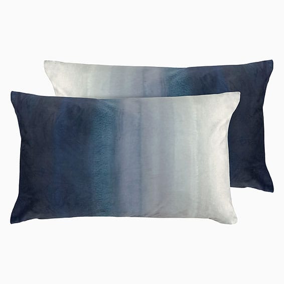 Stripe Velvet Blue Grey