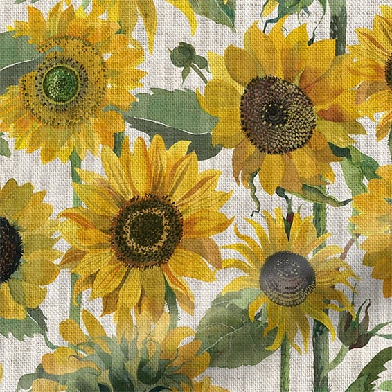 Sunflower curtains sales