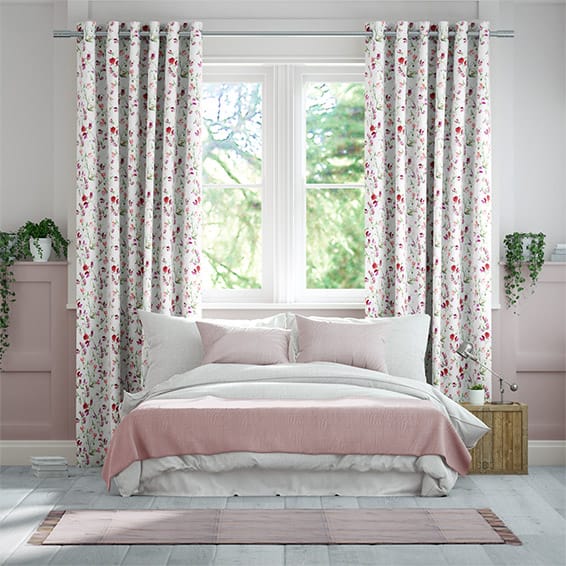 Sweet Pea Pink Curtains, Gray And Pink Curtains