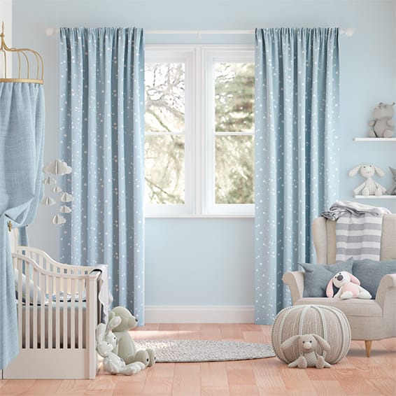 Blue Star Nursery Curtains Your Sizes, Pink And Green Nursery Curtains