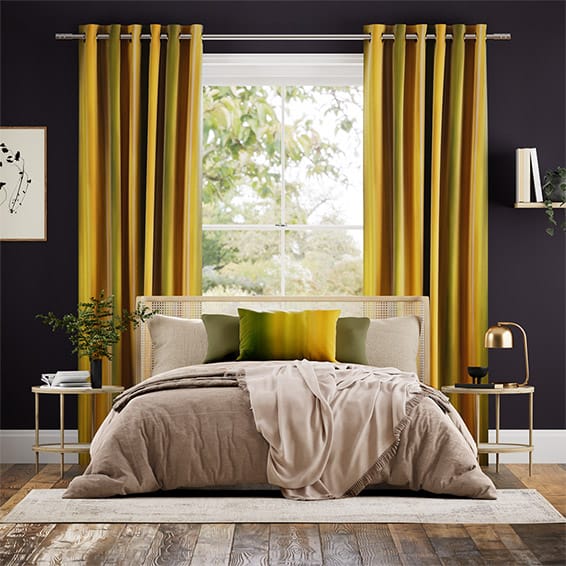 Watercolour Velvet Mustard Curtains Watercolour Velvet Mustard Curtains, Mustard Yellow And Black Curtains