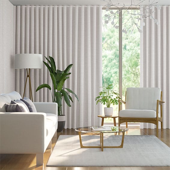 Wave Dupioni Faux Silk Pearl Curtains