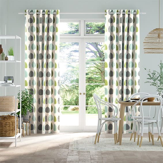 Wildleaf Spring Green Curtains