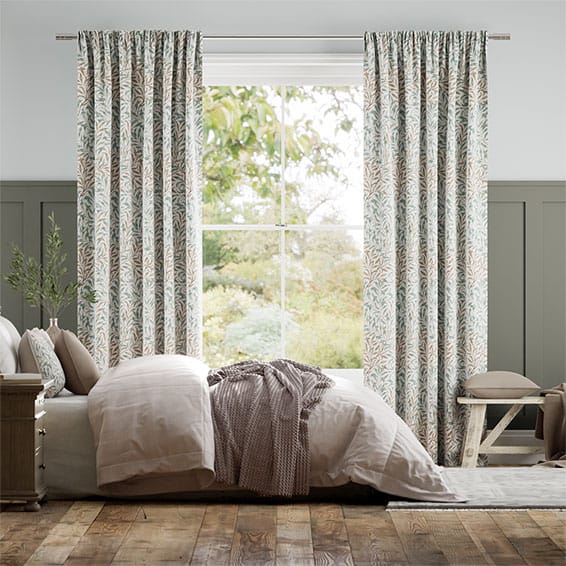William Morris Willow Bough Duck Egg Curtains - William Morris Willow Bough Blue Bedding William Morris Willow Bough Duck Egg Curtains - William Morris Willow Bough Blue Bedding